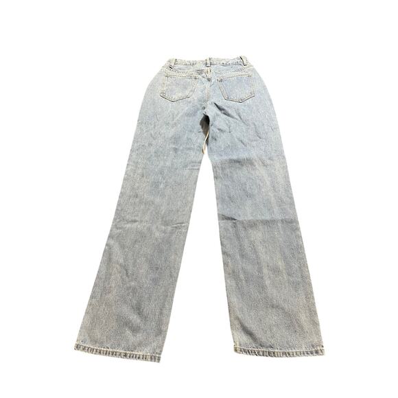 No. 1 Los Angeles Lace Up Rave Festival Relaxed Jeans Light Wash Size‎ Small - Picture 8 of 11